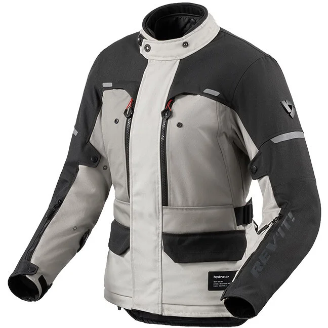 Offerta Limitata Giubbotto Moto Donna Rev'it Outback 5 H2O Ladies Argento Nero