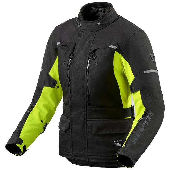 Giubbotto Moto Donna Rev'it Outback 5 H2O Ladies Nero Giallo Neon Promozione Esclusiva