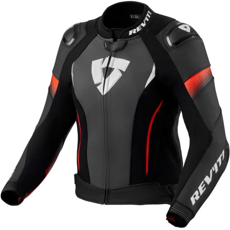 Saldi Giubbotto Moto DonnaRev'it XENA 4 PRO Ladies Nero Neon Rosso