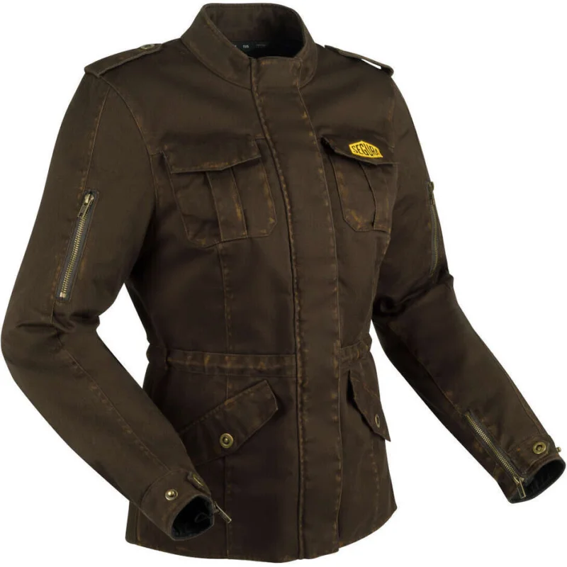 Giubbotto Moto Donna Segura LADY TABATA Marrone Professionale