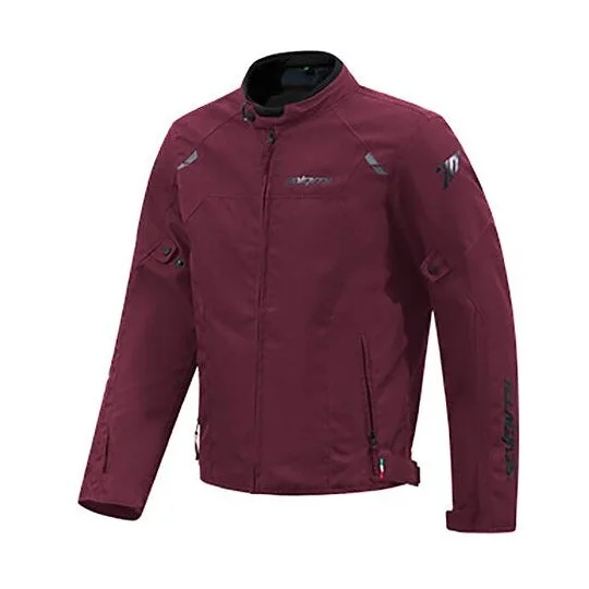 Giubbotto Moto Donna Seventy Degrees SD-JR67 PISTON Borgogna Esclusivo