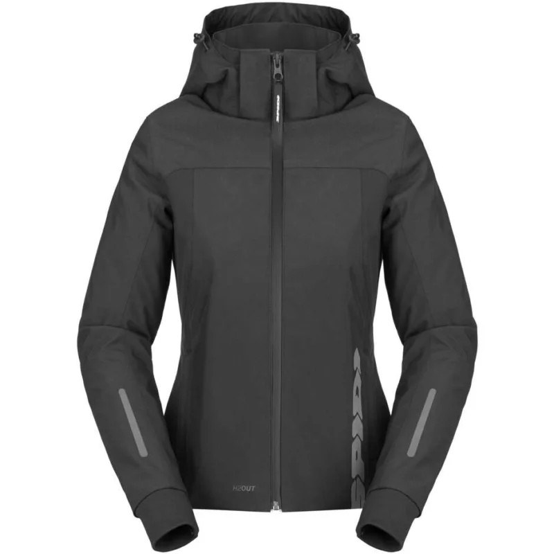 Giubbotto Moto Donna Spidi HOODIE H2OUT II LADY Nero Non Perdere