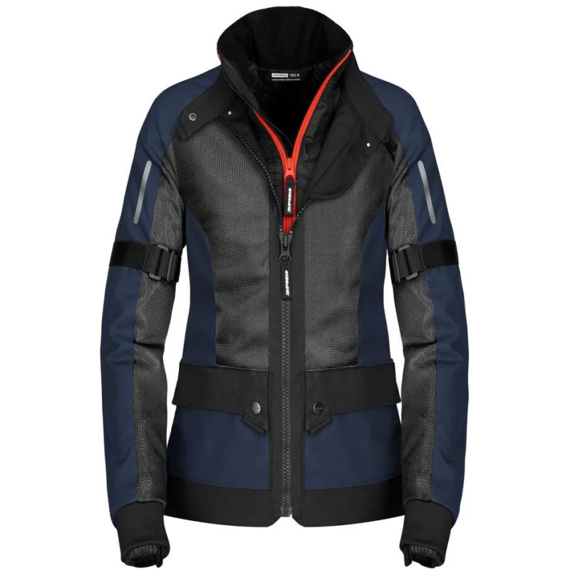 Di Tendenza Giubbotto Moto Donna Spidi NET H2OUT LADY Nero Blu