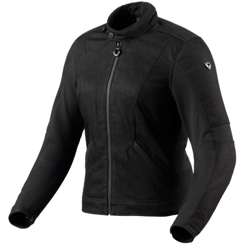 Giubbotto Moto Donna Tessuto Rev'it ELIN LADIES Nero Reso Gratuito