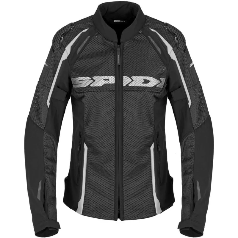 Giubbotto Moto Donna Tessuto Spidi RACE WARRIOR 2 NET LADY Nero Bianco Promozione