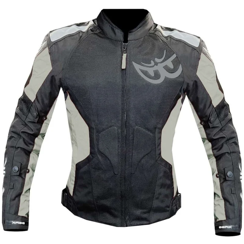 Giubbotto Moto Donna Traforato Berik 2.0 NJ-173315L Mesh Air Sfoderabile Nero Kaki Subito Disponibile