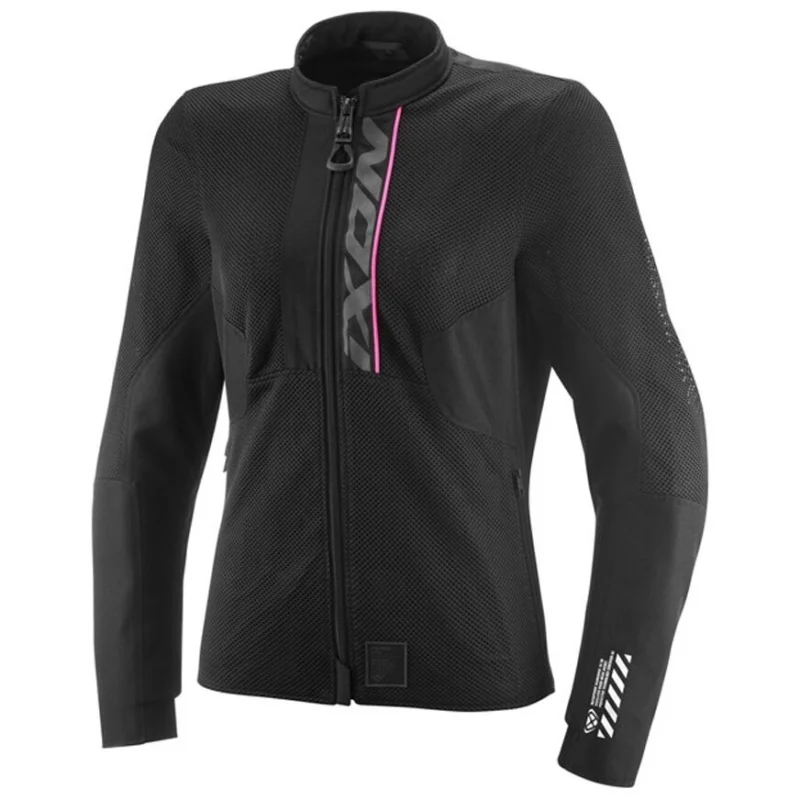 Sconto Giubbotto Moto Estiva Donna Ixon OSTRO LADY Nero Rosa Brillante