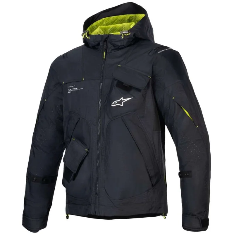 Più Venduto Giubbotto Moto Estivo Alpinestars MOGRESS AIR Nero Lime PUNCH Bianco