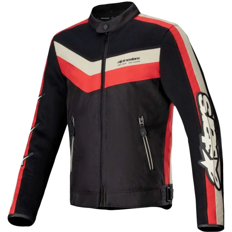 Giubbotto Moto Estivo Alpinestars T-DYNO AIR Nero Bright Rosso Spedizione Espresso