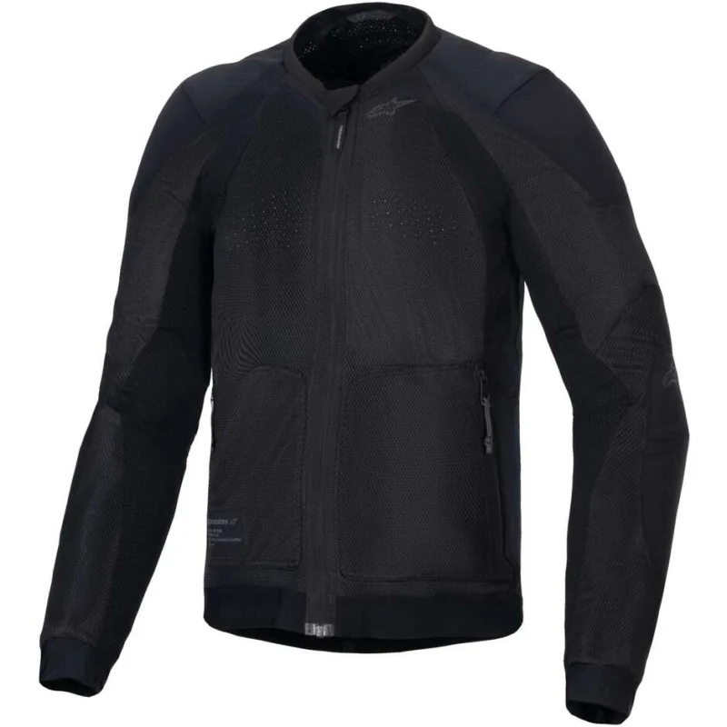 Promozione Esclusiva Giubbotto Moto Estivo Alpinestars TROOP-AIR Nero Nero
