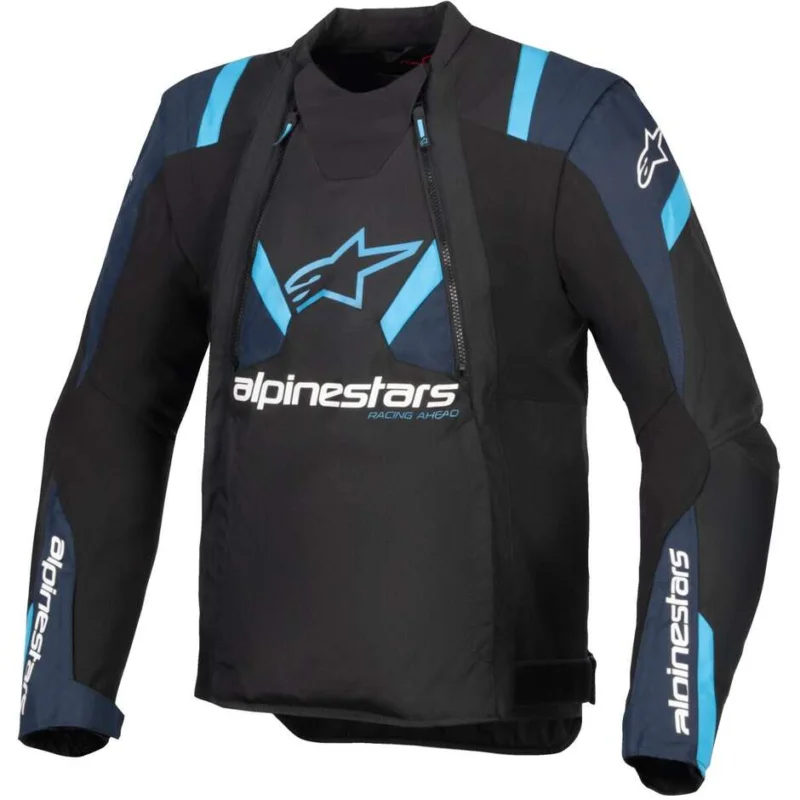 Giubbotto Moto Estivo Alpinestars T-STUNT AIR Nero Scuro Blu Blu Non Perdere