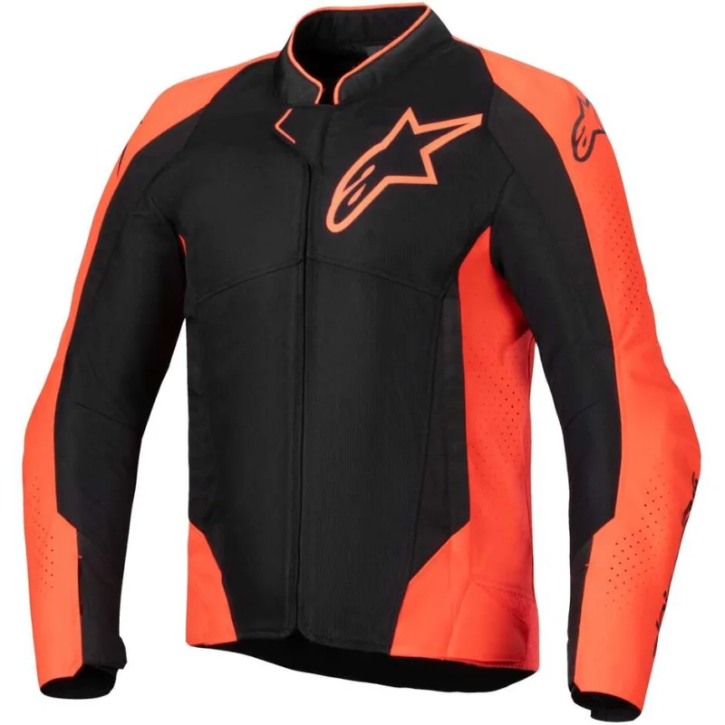 Must-Have Giubbotto Moto Estivo Alpinestars VIPER AIR V4 Rosso Fluo Nero