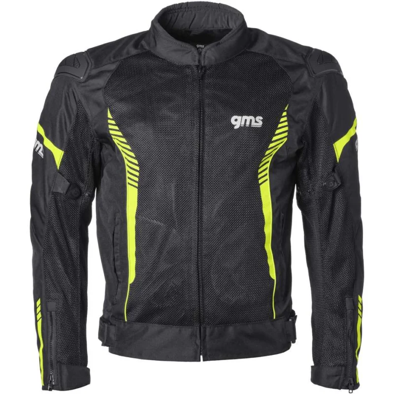 Giubbotto Moto Estivo Gms SAMU Mesh Nero Giallo Economico