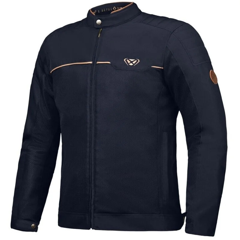 Di Tendenza Giubbotto Moto Estivo Ixon CORNET Navy Marrone