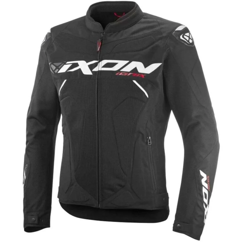 Acquista Ora Giubbotto Moto Estivo Ixon IONIX Nero Bianco