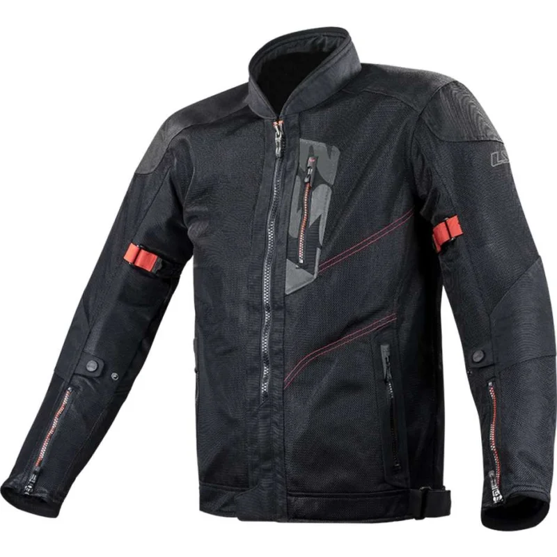 Di Tendenza Giubbotto Moto Estivo LS2 ALBA MAN Nero Certificato