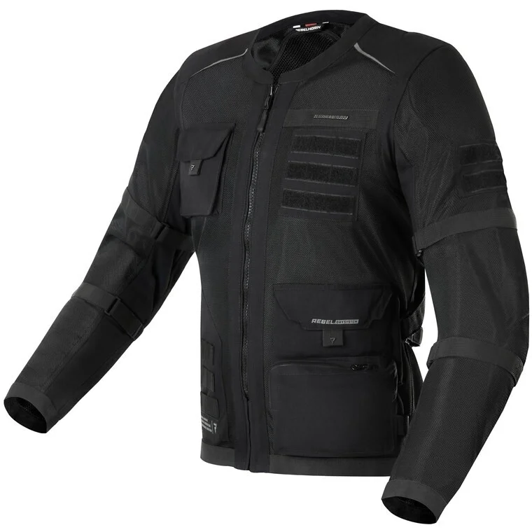Compra Online Giubbotto Moto Estivo Rebelhorn BRUTALE Nero
