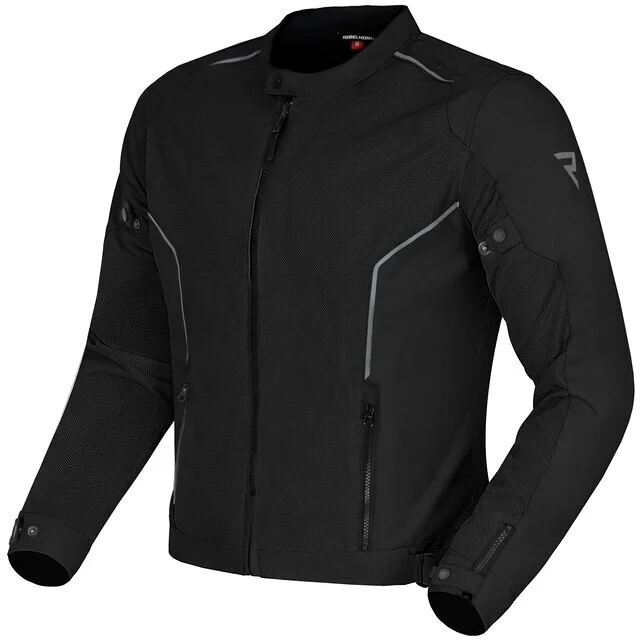Nuovo Arrivo Giubbotto Moto Estivo Rebelhorn WAVE Nero