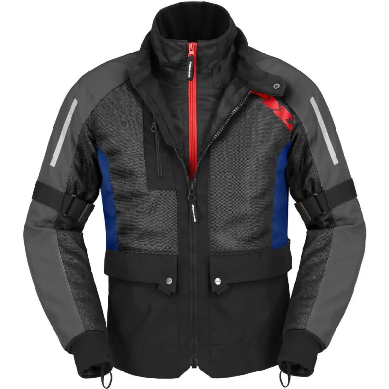 Giubbotto Moto Estivo Spidi NET H2OUT Ardesia Blu Soddisfatti O Rimborsati