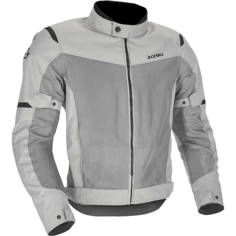 Giubbotto Moto Estivo Traforato Acerbis New RAMSEY My Vented 2.0 CE Grigio Chiaro Reso Gratuito