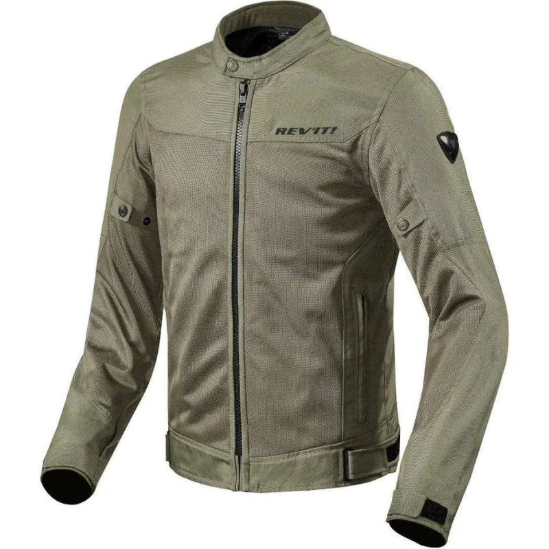 Giubbotto Moto Estivo Traforato In Tessuto Rev'it ECLIPSE Dark Green Più Venduto