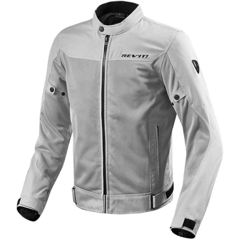 Giubbotto Moto Estivo Traforato In Tessuto Rev'it ECLIPSE Silver Occasione