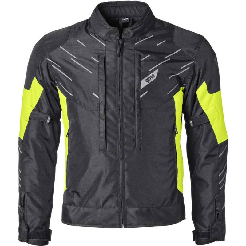 Offerta Del Giorno Giubbotto Moto Gms Kasai WP Nero Giallo Fluo