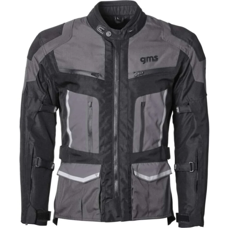 Popolare Giubbotto Moto Gms TIGRIS WP Nero Antracite