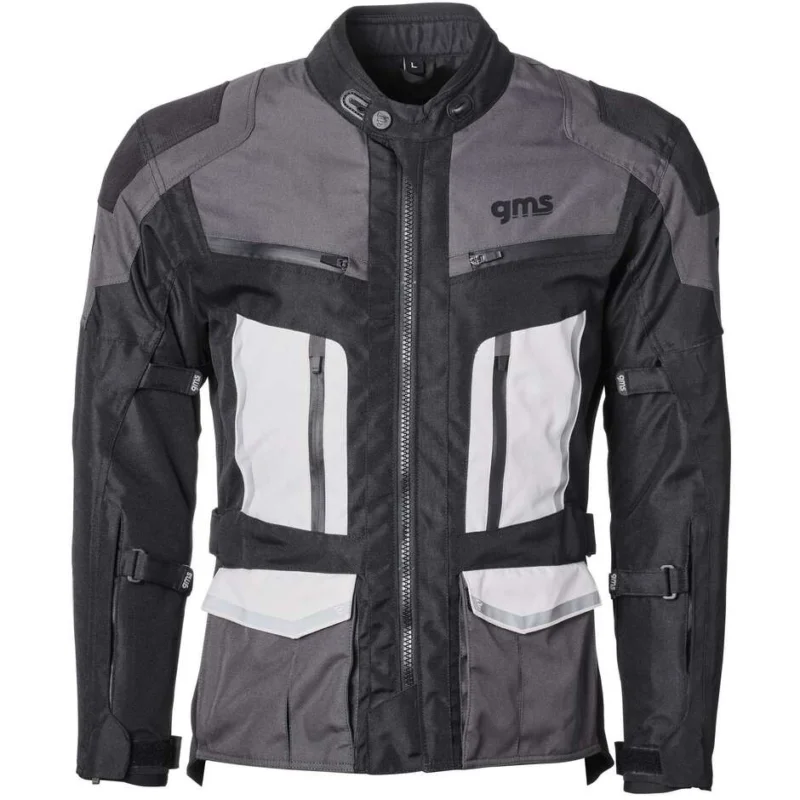 Giubbotto Moto Gms TIGRIS WP Nero Antracite Bianco Prezzo Conveniente