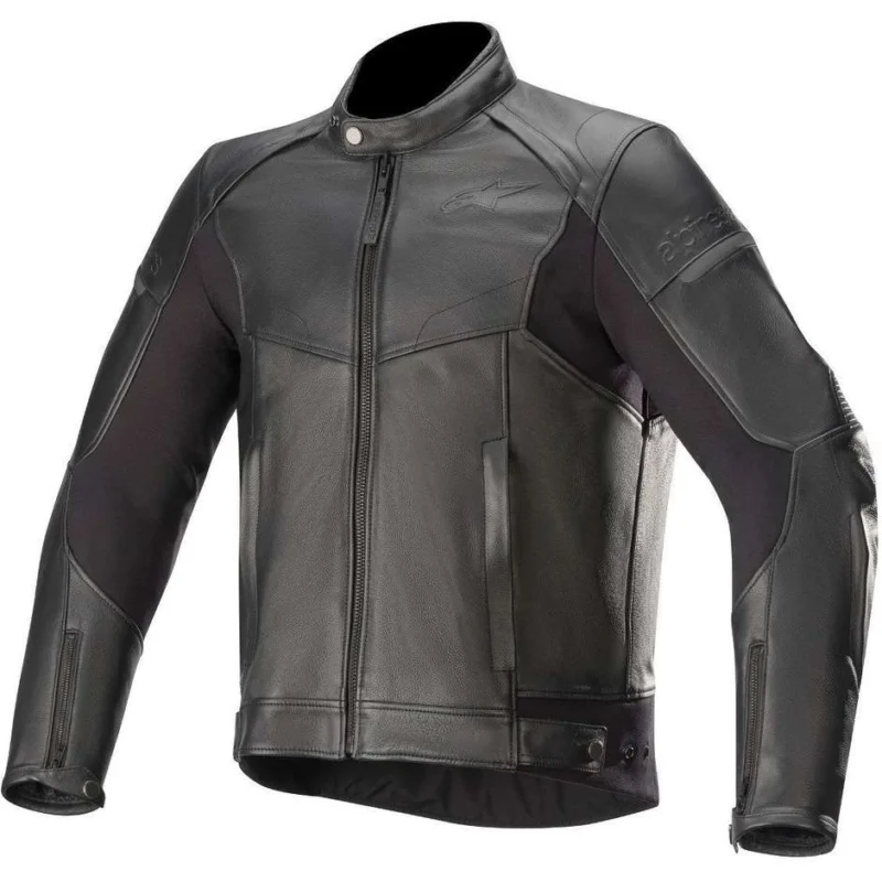 Giubbotto Moto in Pelle Alpinestars SP-55 Nero Esclusivo