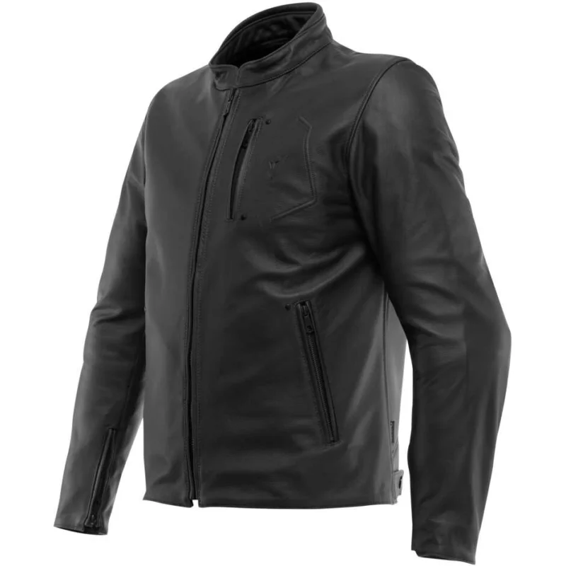 Giubbotto Moto in Pelle Dainese FULCRO Nero Pagamento Sicuro