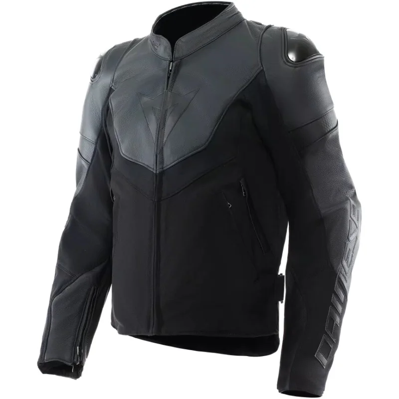 Giubbotto Moto in Pelle Dainese IPERATTIVA -TEX Nero Nero Ultime Pezzi