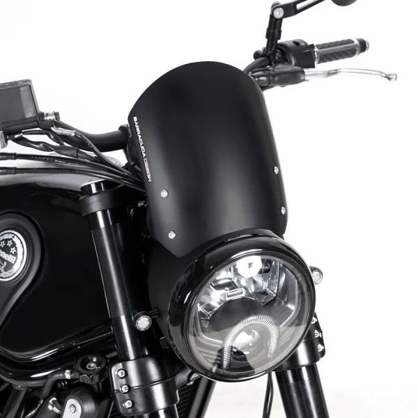 Occasione Barracuda CLASSIC Black Aluminum Aerosport Screen Specific for Benelli Leoncino