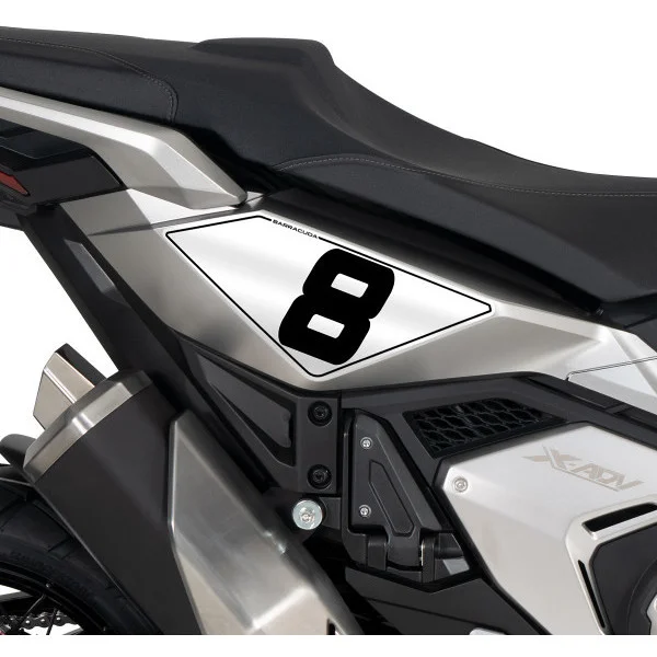 Barracuda hx7400-21Number Holder Side Sticker Specific for Honda X-ADV (2021-25) 2pz. Spedizione Gratuita