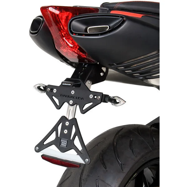 Acquista Ora Barracuda Motorcycle Aluminum Reclining Plate Holder for Aprilia Dorsoduro 750 (2009-12)
