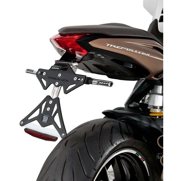 Super Prezzo Barracuda Motorcycle Aluminum Reclining Plate Holder for MV Agusta 675-800 (2014-16)