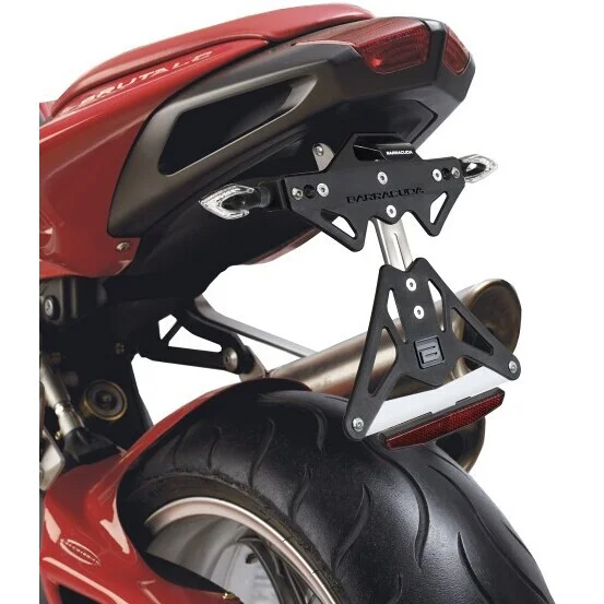 Esclusivo Barracuda Motorcycle Aluminum Reclining Plate Holder for MV Agusta Brutale 910S - 989R - 1078RR (2004 - 2011)