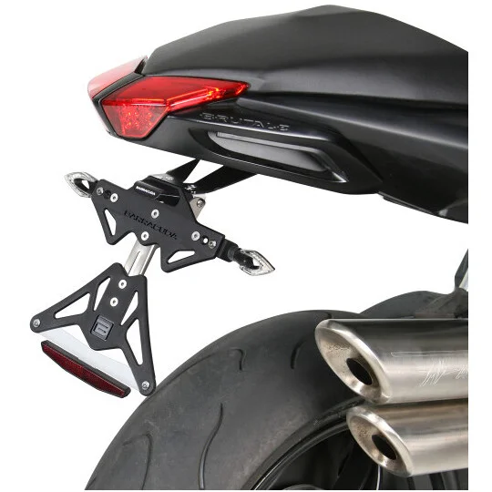 Barracuda Motorcycle Aluminum Reclining Plate Holder for MV Agusta Brutale 920 - 1090RR (2011-12) Vendita Finale