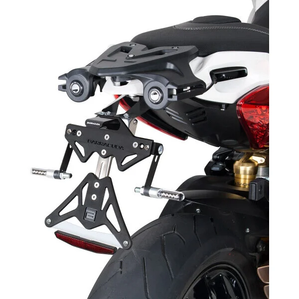 Barracuda Motorcycle Aluminum Reclining Plate Holder for MV Agusta Stradale 800 (2014 - 2017) Di Tendenza