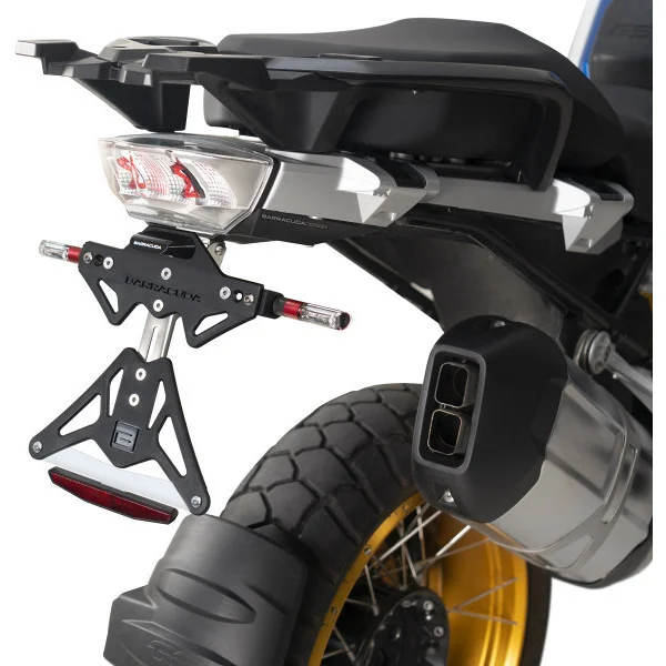 Barracuda Motorcycle License Plate Holder Specific For BMW R 1200gs (2015-17) / R 1250 gs (2019-22) Must-Have