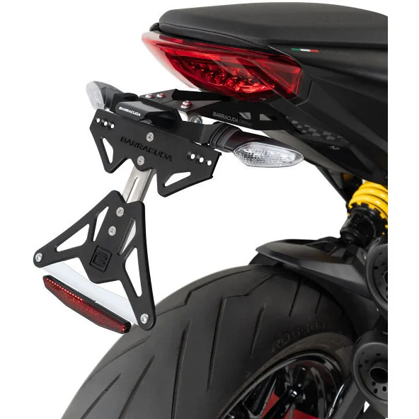 Barracuda Motorcycle License Plate Holder Specific for Ducati Monster 937 (2021-23) for Original Arrows Più Venduto
