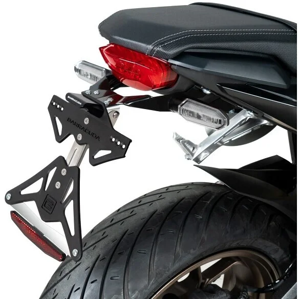 Barracuda Motorcycle License Plate Holder Specific for Honda CBR 650r / CB 650r (2019-20) For Original arrows Scelto Dai Clienti