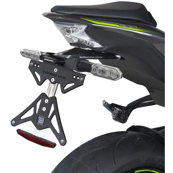 Barracuda Motorcycle License Plate Holder Specific for Kawasaki Z900 (2020-23) for Original Arrows Nuovo Arrivo