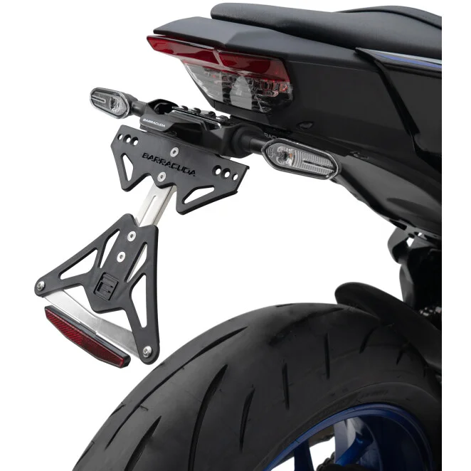 Saldi Barracuda Motorcycle License Plate Holder Specific for Original Indicators for Yamaha MT-09 (2024-)