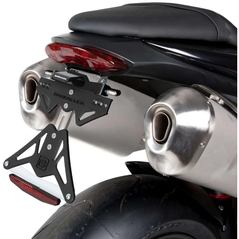 Barracuda Motorcycle License Plate Holder Specific for Triumph SPEED TRIPLE (2011-15) Ultima Occasione