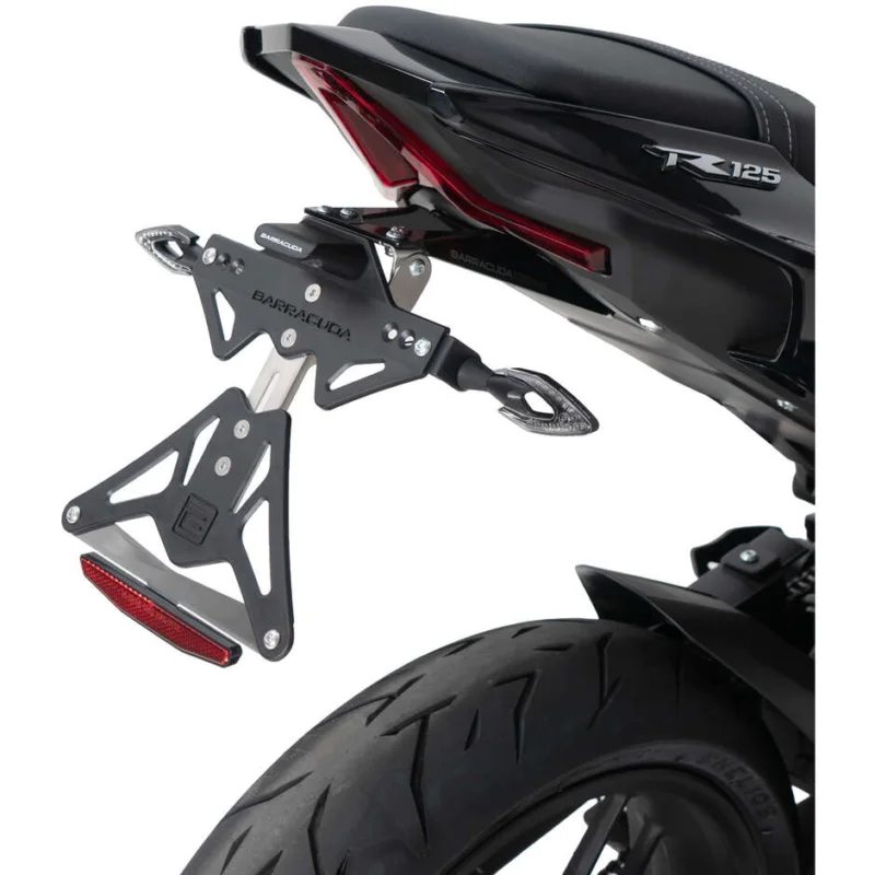 Barracuda Motorcycle License Plate Holder Specific for Voge BRIVIDO 125 Promozione Esclusiva