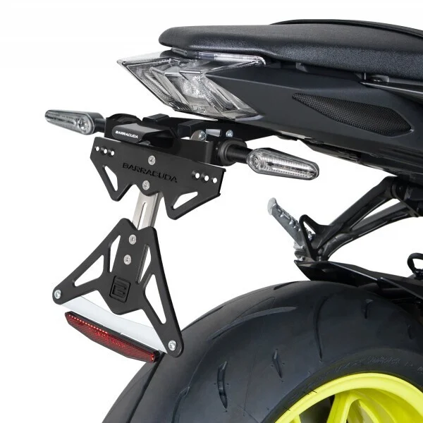 Barracuda Motorcycle License Plate Holder Specific for Yamaha MT-09 (2017-20) for Original Arrows Scelto Dai Clienti