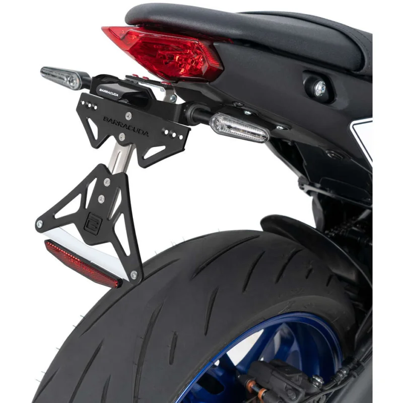 Barracuda Motorcycle License Plate Holder Specific for Yamaha MT-09 (2021-23) For Original Led indicators Super Prezzo