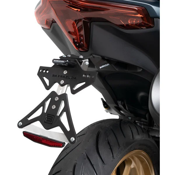 Barracuda Motorcycle License Plate Holder Specific for Yamaha T-MAX 560 (2022) Popolare