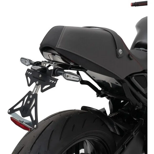 Super Prezzo Barracuda Motorcycle License Plate Holder Specific for Yamaha XSR 900 (2022-23) for Original Indicators